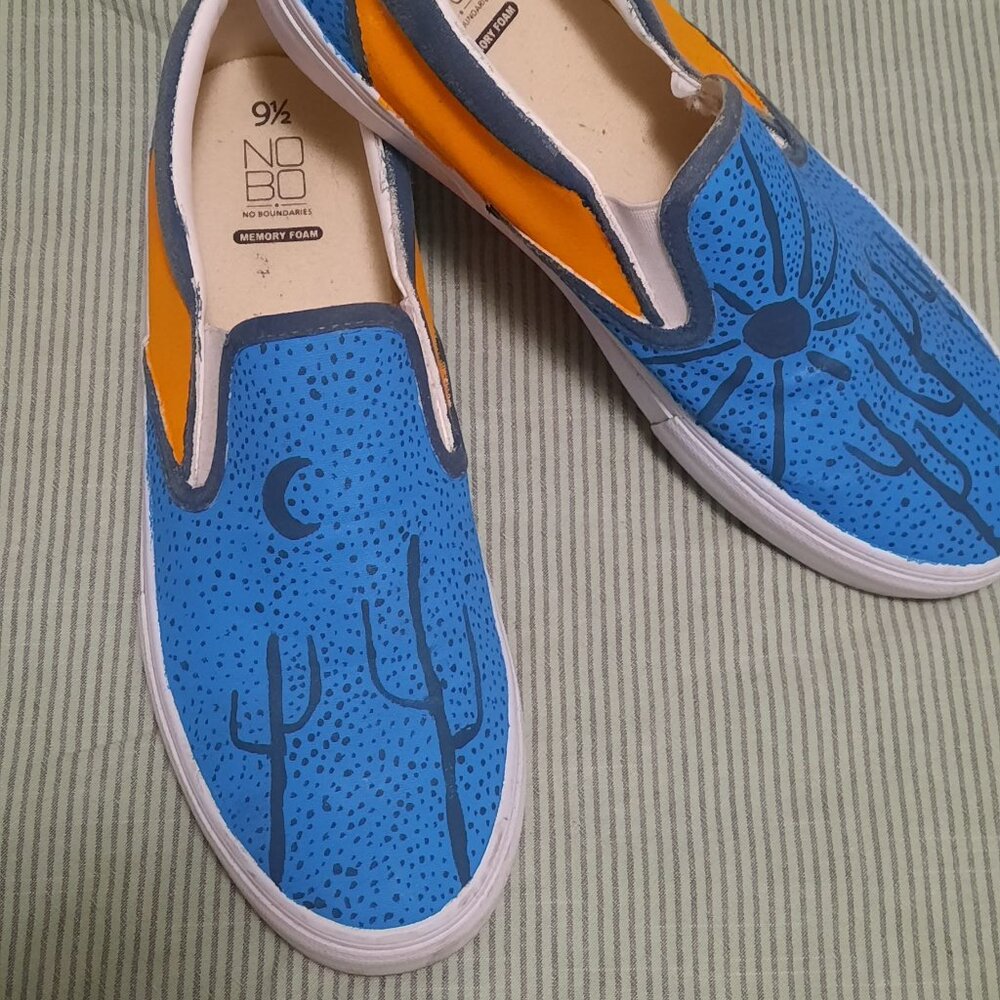 Custom No Boundaries Slide-On's